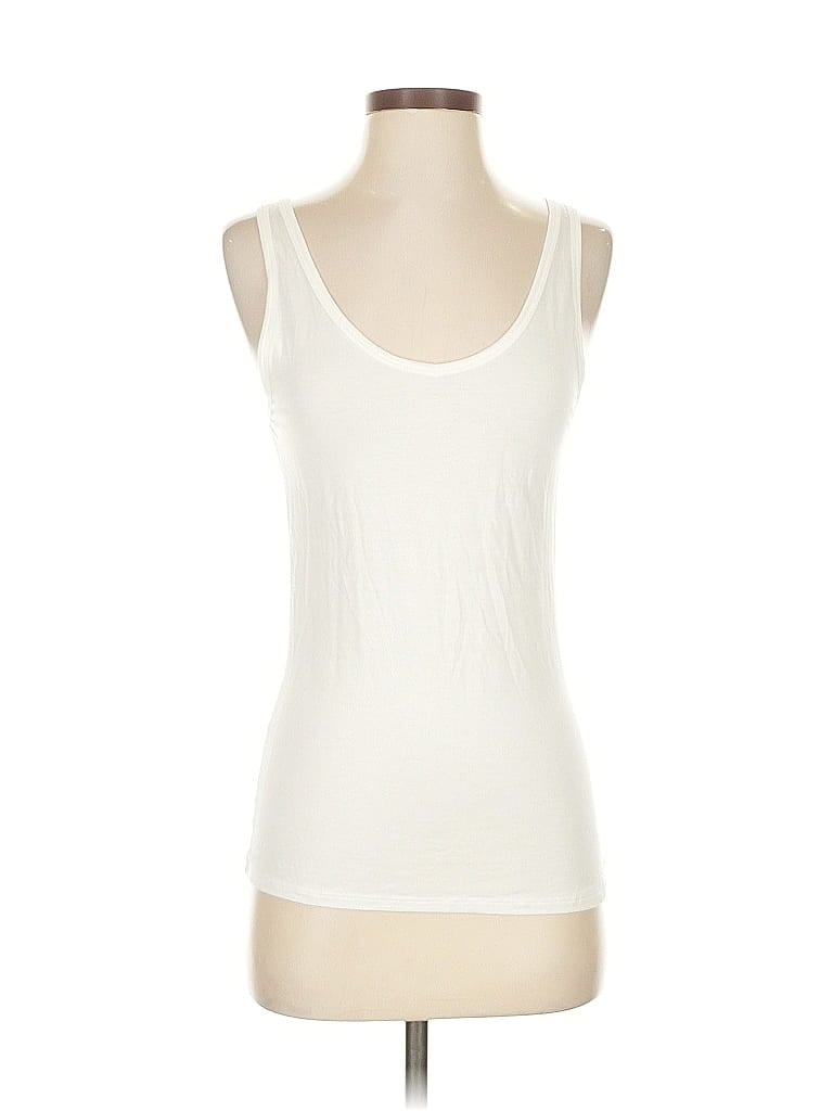 Click to view more detailed imagery on our partner's website Pre-owned Jockey Tank Top Ivory Strapless Neckline Tops In White