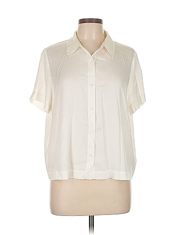 Quince Short Sleeve Silk Top (view 1)