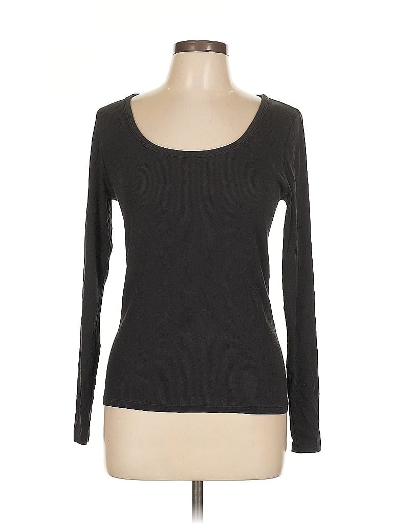 Pre-owned Everlane Long Sleeve T-shirt In Black