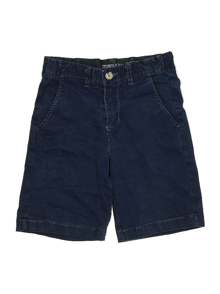 Pre-owned Crown & Ivy Kids' Cargo Shorts In Blue