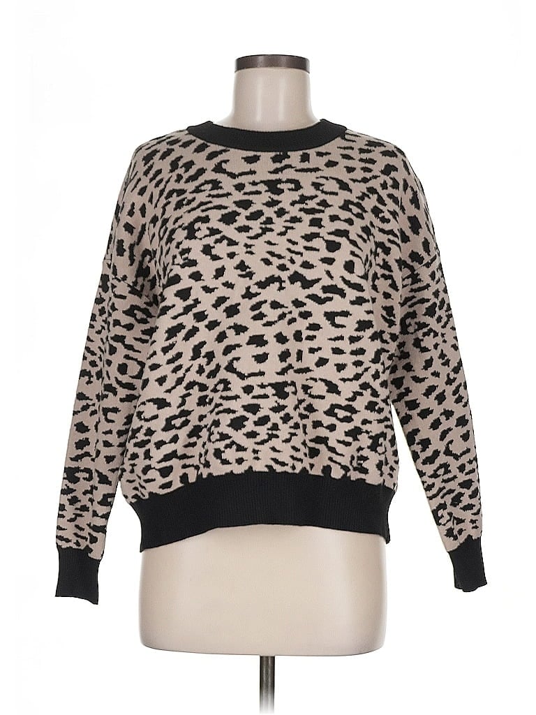 Pre-owned T Tahari Pullover Sweater In Brown