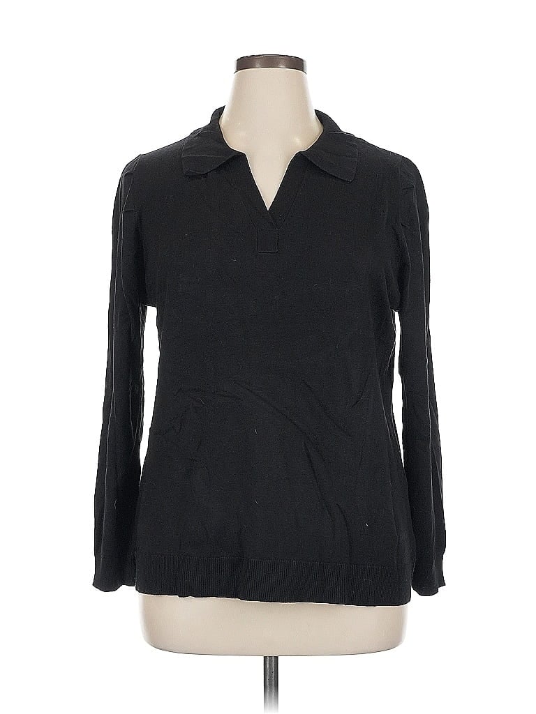 Pre-owned Lety & Me Pullover Sweater In Black