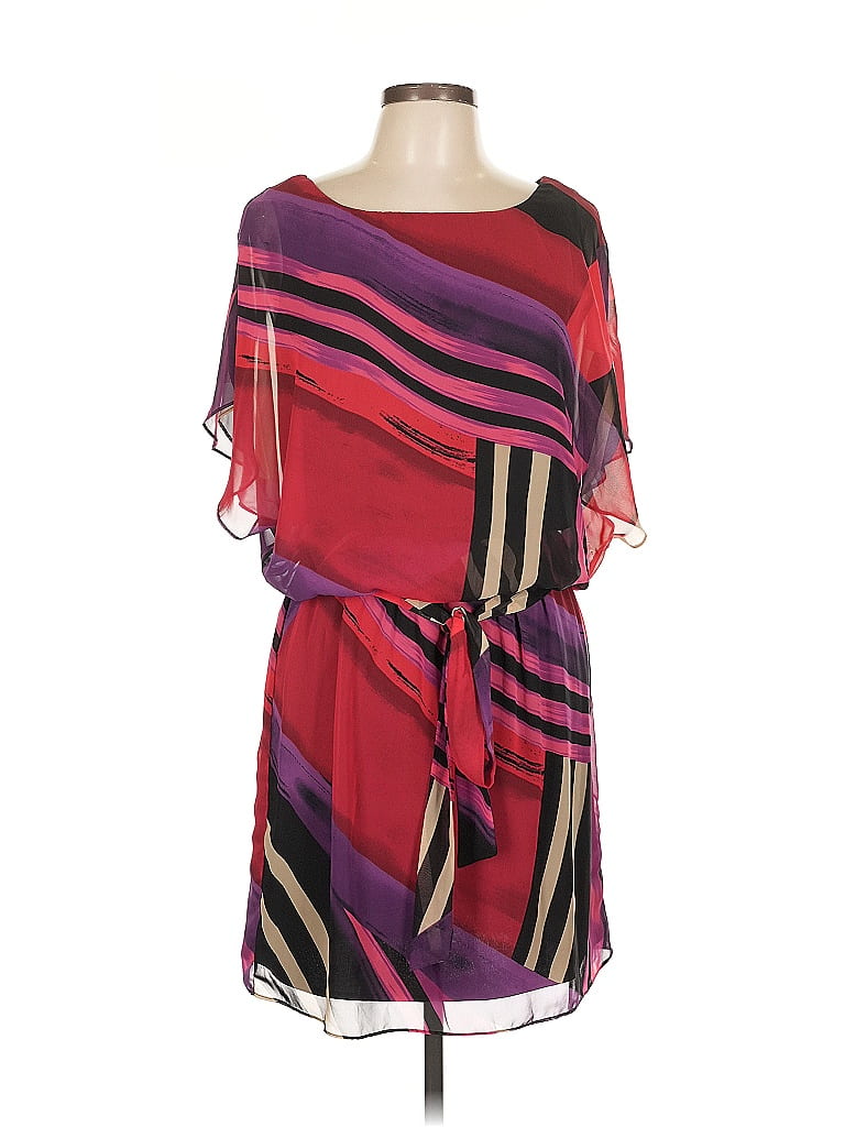 Pre-owned Sl Fashions Cocktail Dress In Burgundy