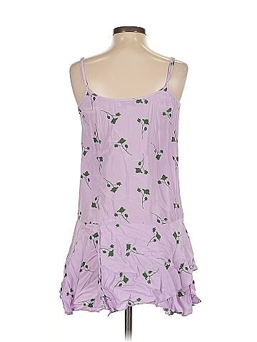 Thakoon Collective Purple Floral Slip Dress (view 2)