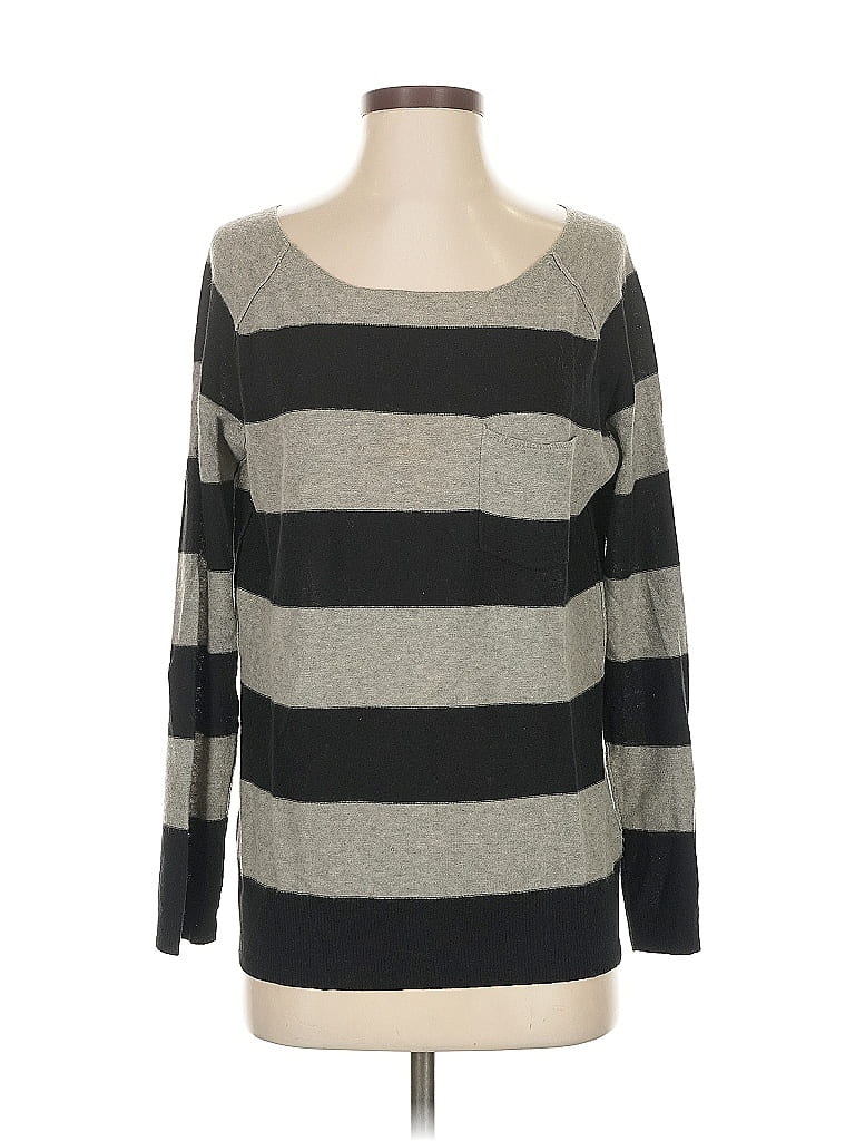 Pre-owned Brochu Walker Cashmere Pullover Sweater In Gray