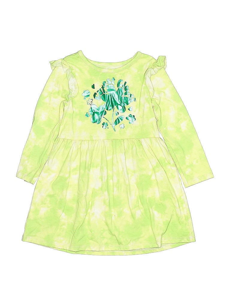 Pre-owned Wonder Nation Kids' Dress In Green