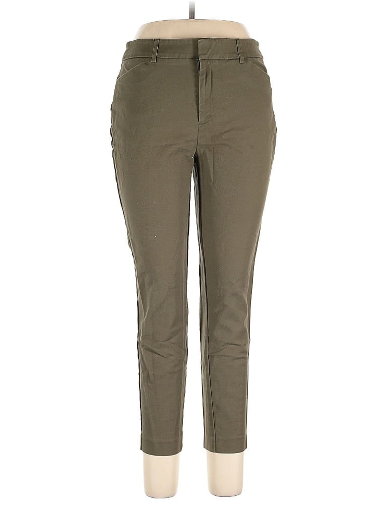 Pre-owned Nine West Khaki Pant In Green