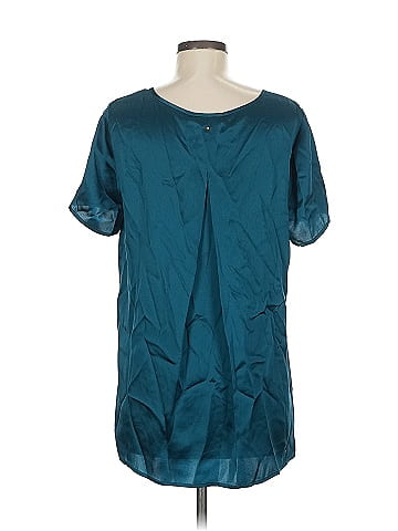 Cuyana Short Sleeve Silk Top (view 2)
