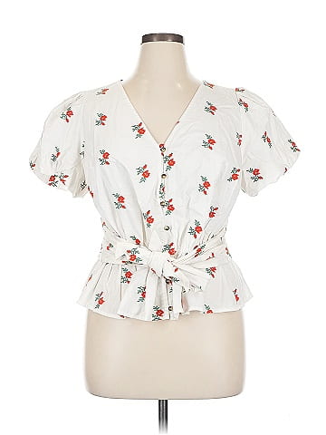 Maeve by Anthropologie Short Sleeve Blouse (view 1)