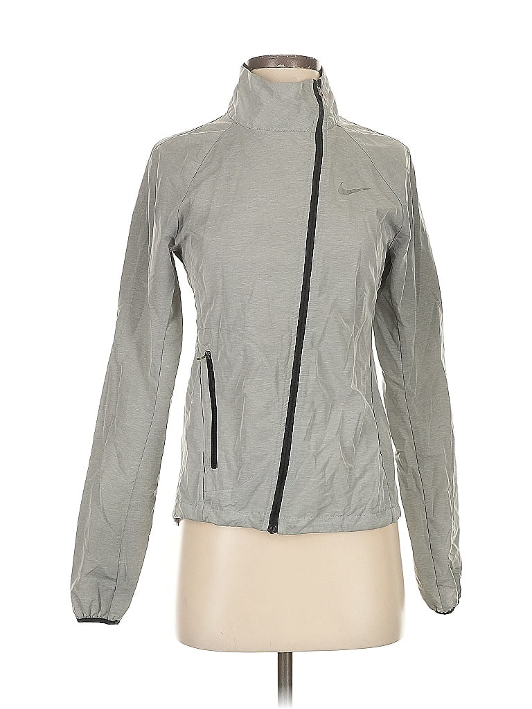Pre-owned Nike Jacket In Gray