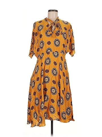 NISSA Marigold Print Dress (view 1)