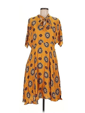 NISSA Marigold Print Dress (view 1)