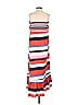 Nicholas 100% Cotton Stripes Red Casual Dress Size 2 - photo 2