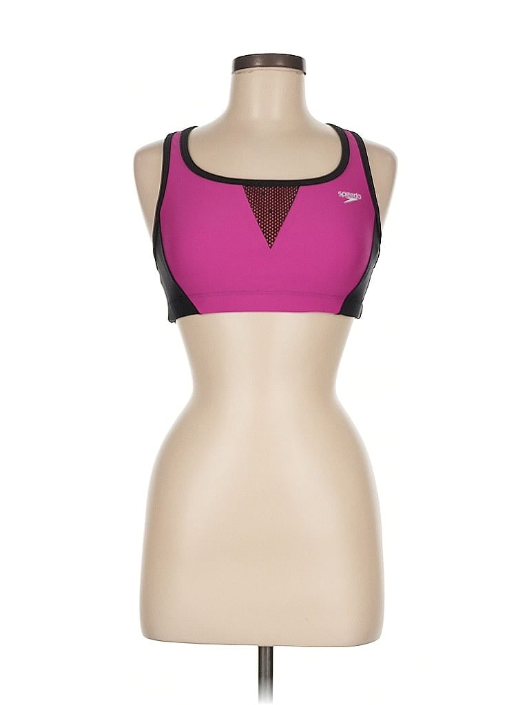 Pre-owned Speedo Sports Bra In Pink