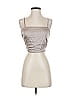 West Of Melrose Silver Tube Top Size S - photo 1