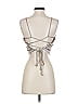 West Of Melrose Silver Tube Top Size S - photo 2
