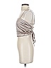 West Of Melrose Silver Tube Top Size S - photo 5
