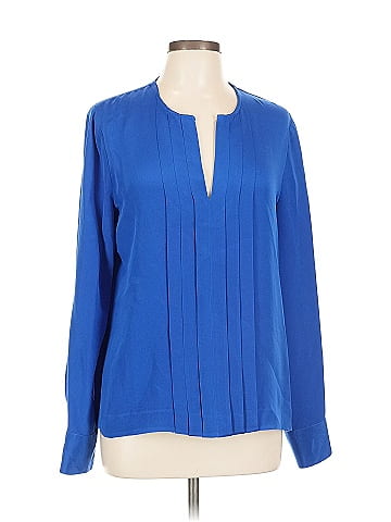 J.Crew Collection Long Sleeve Silk Top (view 1)