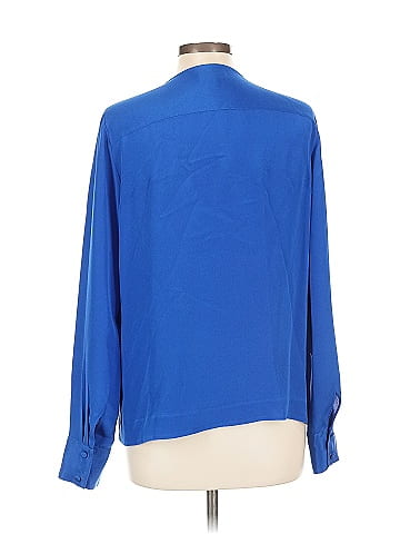 J.Crew Collection Long Sleeve Silk Top (view 2)