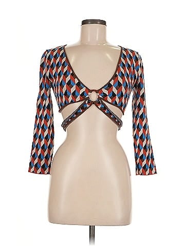 Ronny Kobo Geometric Crop Top (view 1)