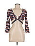 Ronny Kobo Blue Brown Geometric Crop Top Size M - photo 1