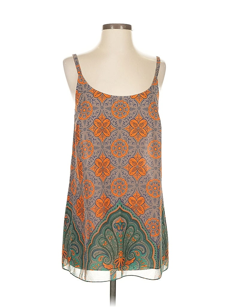 CABI Pre-owned Tank Top Orange Square Neckline Tops