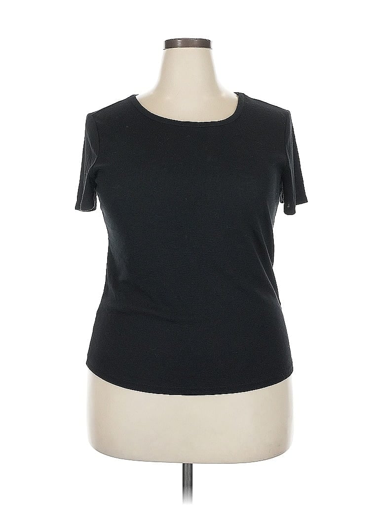 Pre-owned 24/7 Maurices Short Sleeve T-shirt In Black