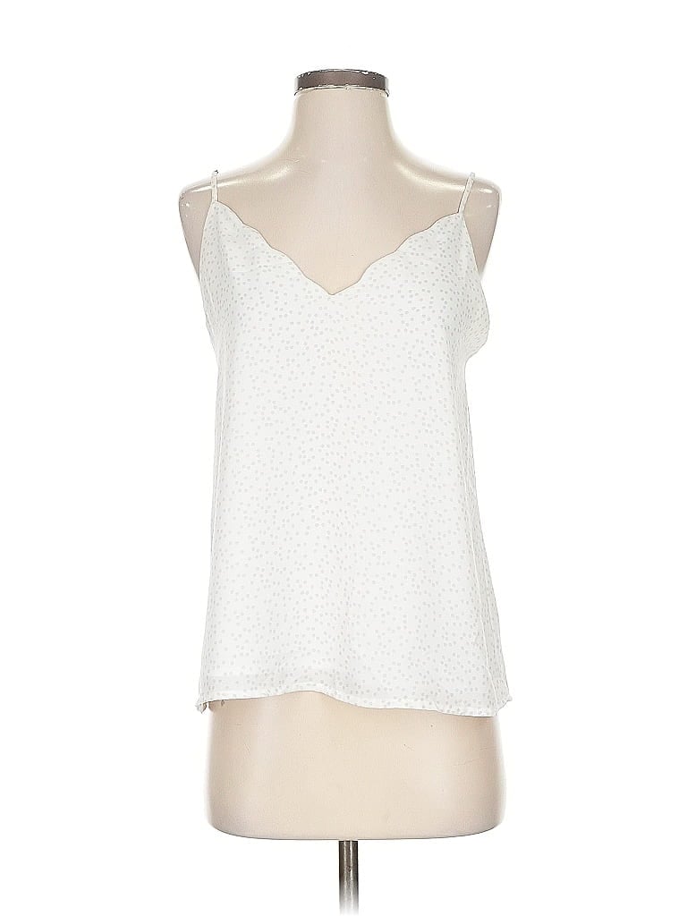 Click to view more detailed imagery on our partner's website Pre-owned Socialite Tank Top Ivory Halter Neckline Tops In White