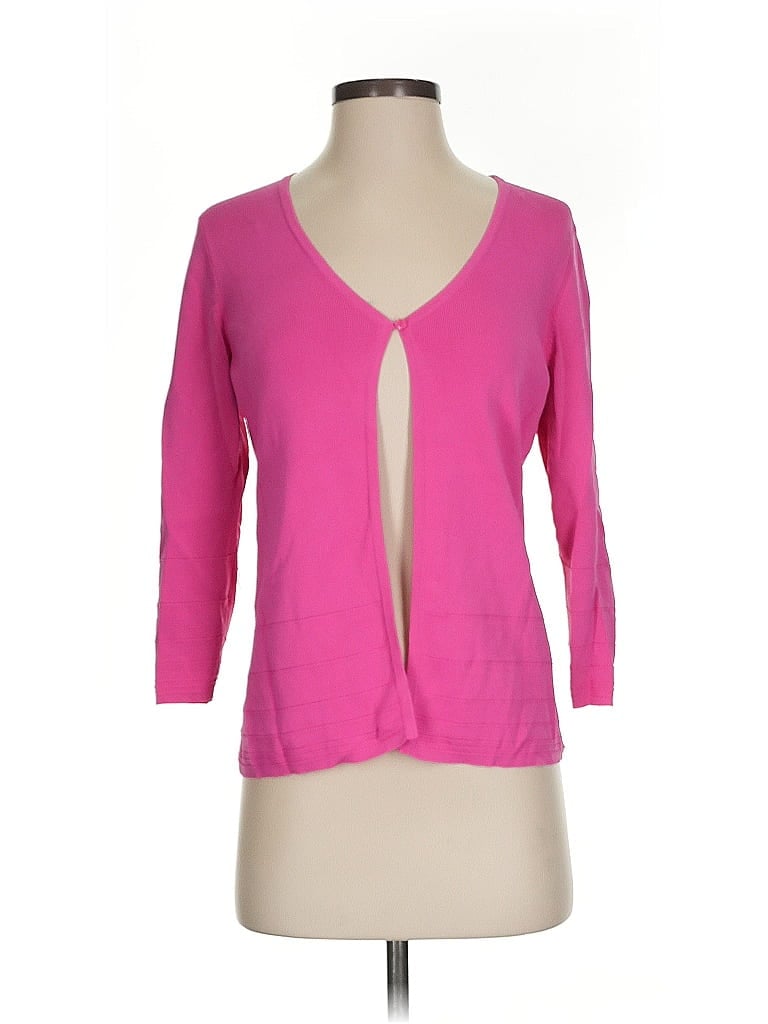 Pre-owned Ann Taylor Loft Cardigan Sweater In Pink