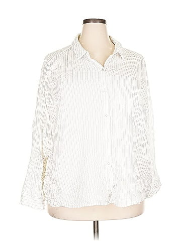 Eileen Fisher 3/4 Sleeve Button-Down Shirt (view 1)