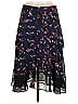 Jason Wu Collective 100% Polyester Floral Black Blue Printed Layer Skirt Size 6 - photo 2