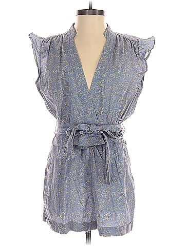 Derek Lam Collective Blue Leaf Romper (view 1)