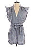 Derek Lam Collective 100% Cotton Blue Blue Leaf Romper Size EU (IT) 36 / US 0 - photo 1