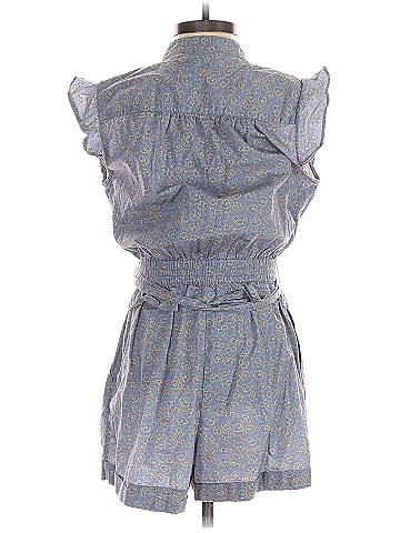 Derek Lam Collective Blue Leaf Romper (view 2)