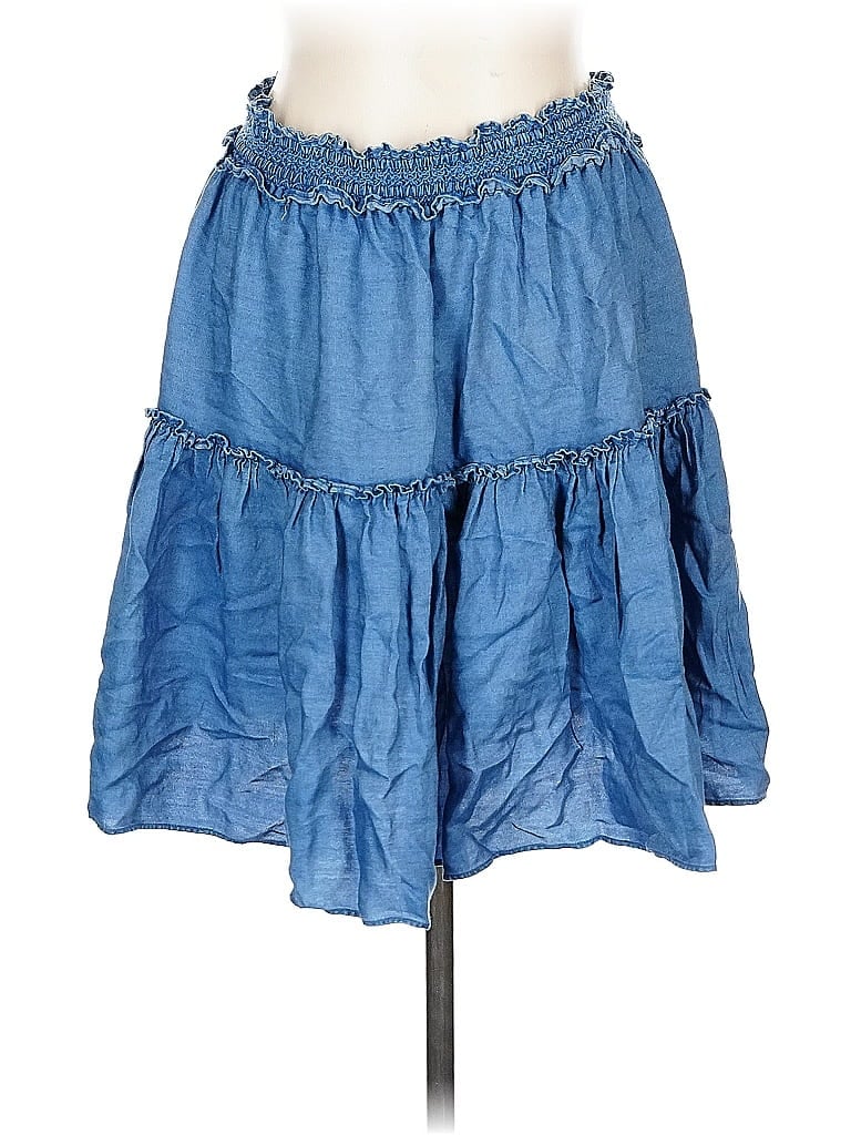 Pre-owned Broome Street Kate Spade New York Denim Skirt In Blue