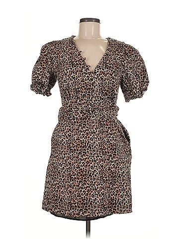 Marissa Webb Collective Brown Leopard Dress (view 1)
