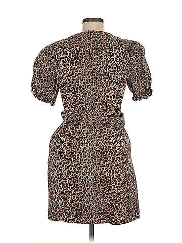 Marissa Webb Collective Brown Leopard Dress (view 2)
