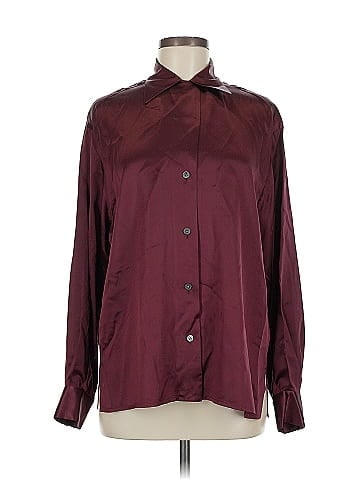 Linda Allard Ellen Tracy Long Sleeve Silk Top (view 1)