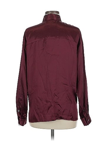 Linda Allard Ellen Tracy Long Sleeve Silk Top (view 2)