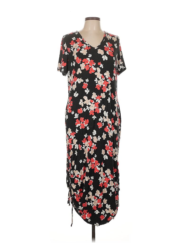 Pre-owned Lane Bryant Casual Dress In Black