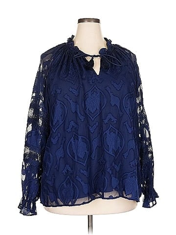 Belle By Kim Gravel Long Sleeve Blouse (view 1)