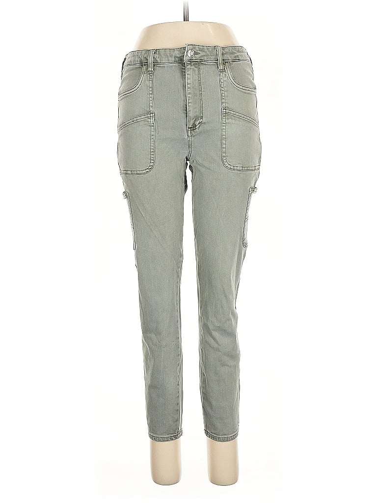 Pre-owned Oat Cargo Pants In Gray