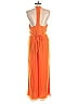 Toccin X RTR 100% Polyester Orange Halter Jumpsuit Size 12 - photo 2