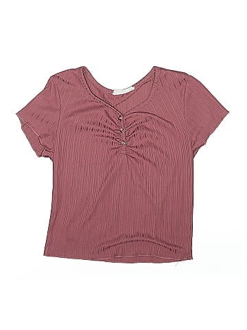 Beautees Short Sleeve Henley (view 1)