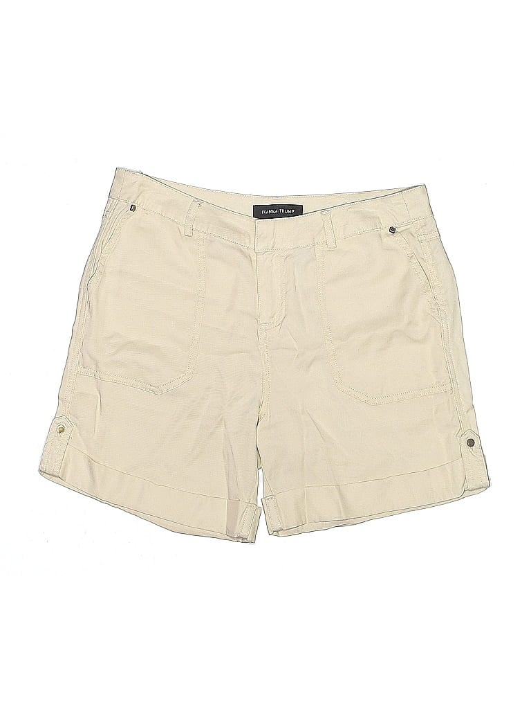 Click to view more detailed imagery on our partner's website Pre-owned Ivanka Trump Khaki Shorts In White