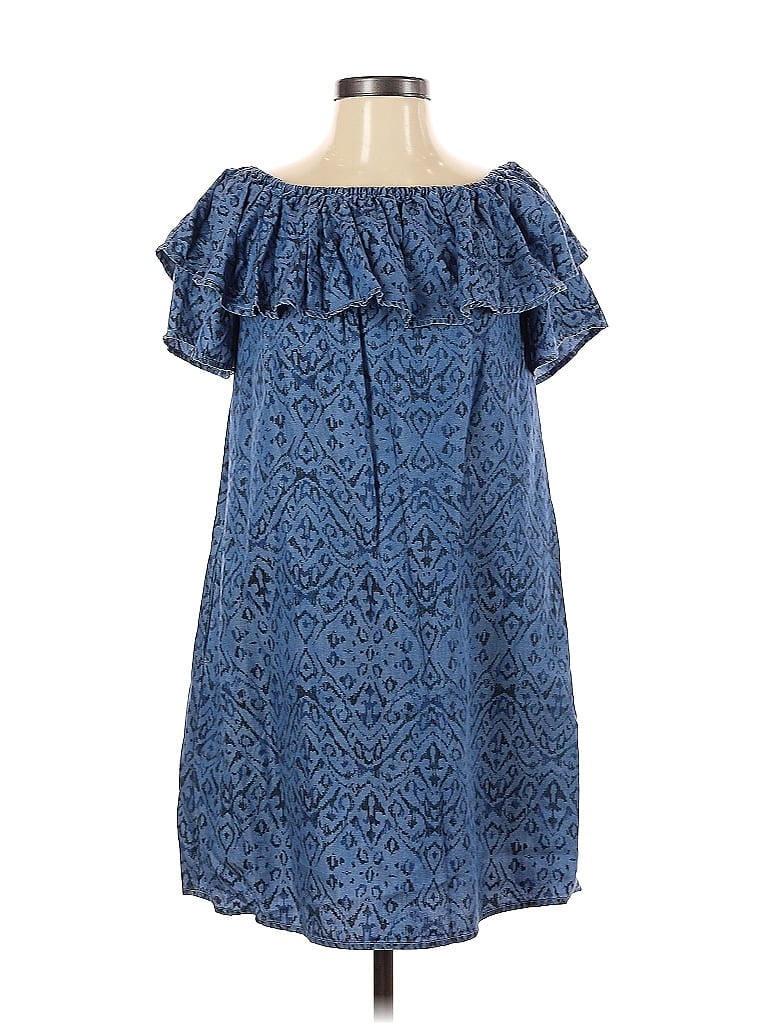 Pre-owned Context Casual Dress In Blue