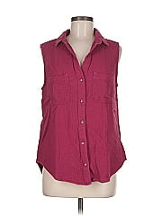 Cloth & Stone Sleeveless Button Down Shirt