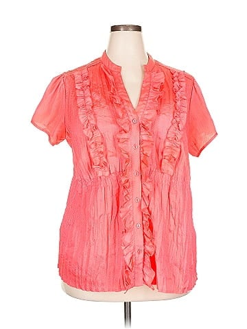 Lane Bryant Outlet Short Sleeve Blouse (view 1)