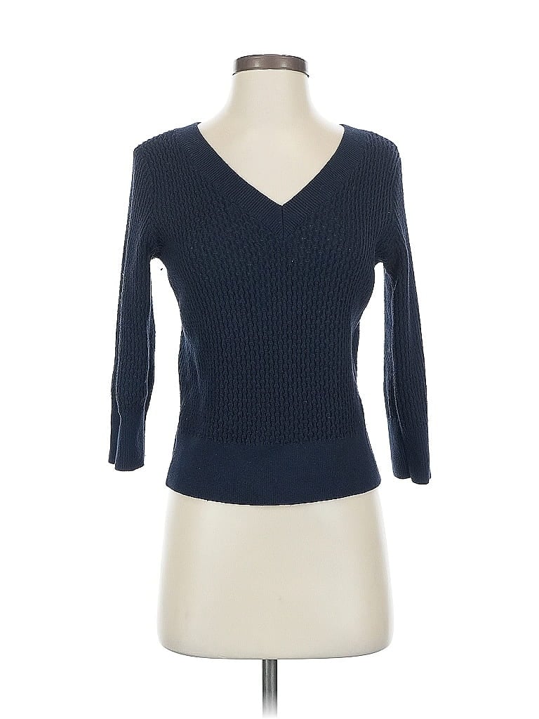 Pre-owned Banana Republic Factory Store Pullover Sweater In Blue