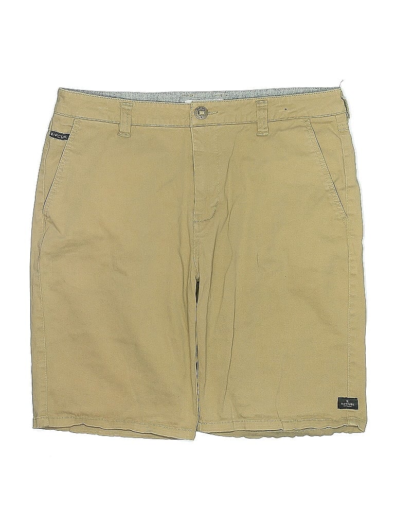 Pre-owned Rip Curl Khaki Shorts In Brown